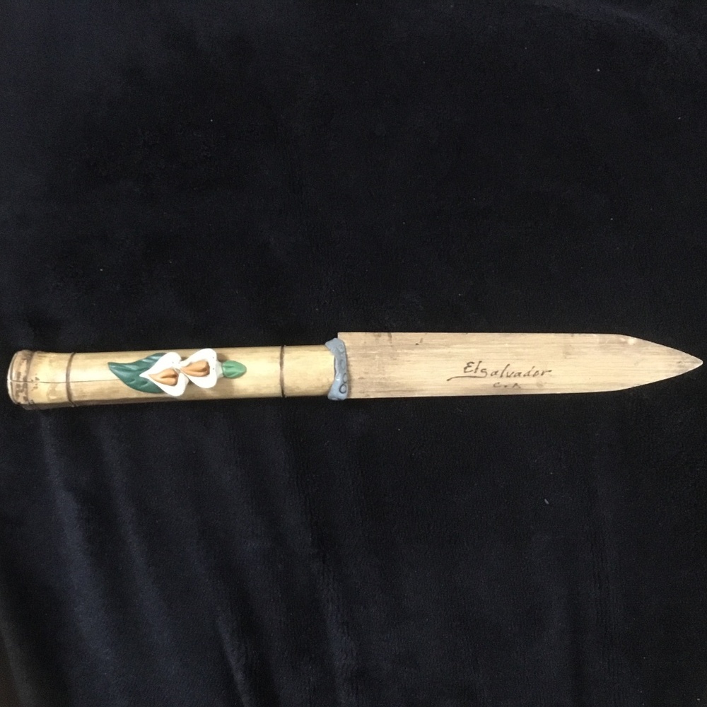 El Salvador Wooden Letter Opener